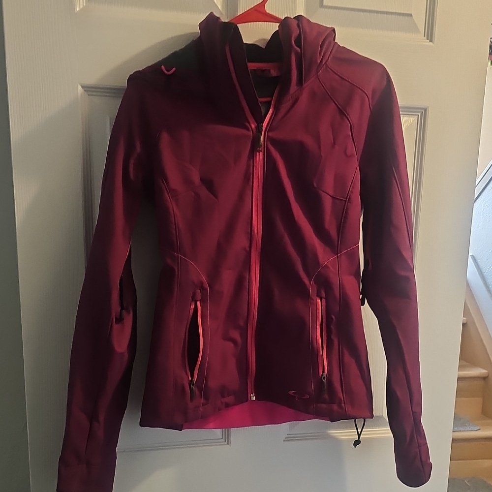 Oakley Women's Hooded Jacket in Deep Pink